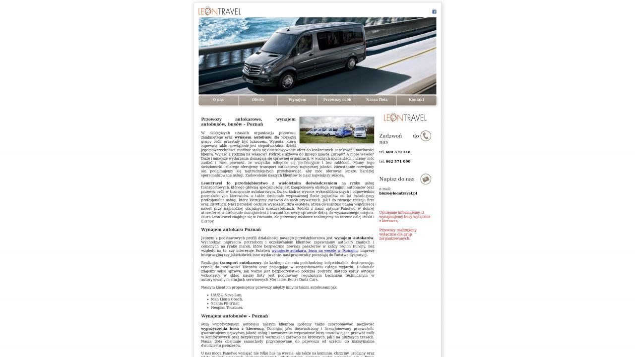 Leon Travel - wynajem autokarów